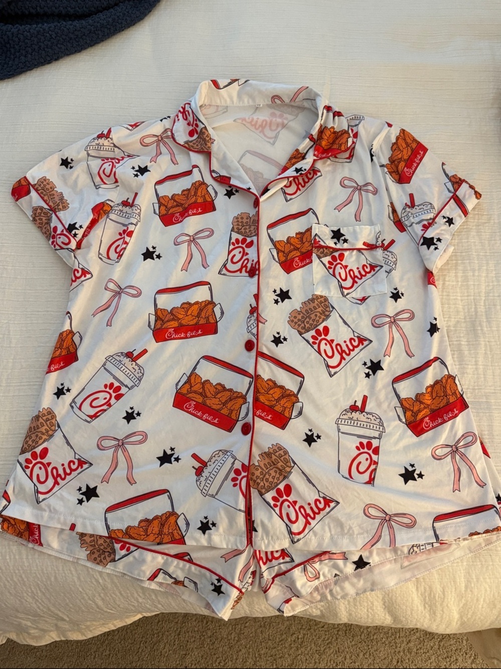 Adorable Chic-fil-A Inspired Pajama Set